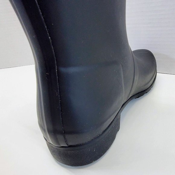 ** LEFT BOOT ONLY ** - Size 9 HUNTER ORIGINAL TOUR SHORT Rain Boots Black Matte - Picture 6 of 9